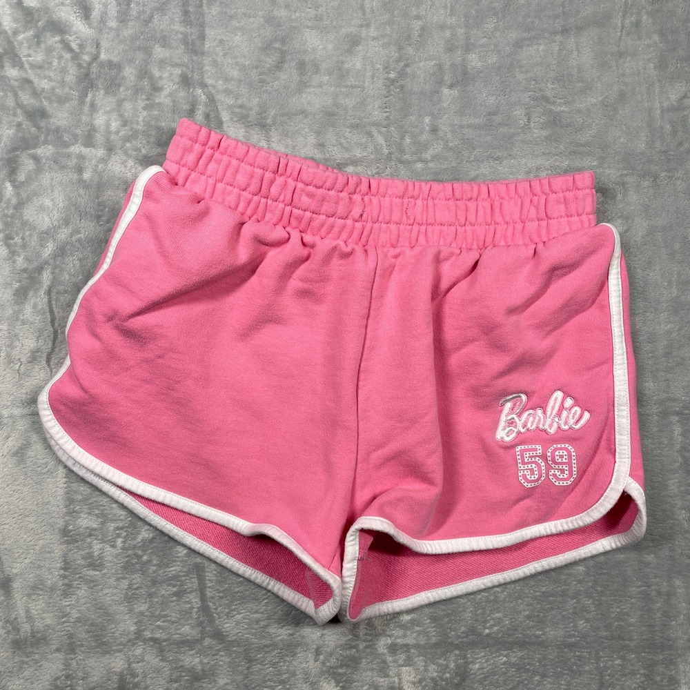 Barbie 59‎ Pink Athletic Shorts Womens Retro Dolphin Shorts Size Small